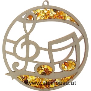 Fensterbild Suncatcher Bernstein - NOTEN  Ø 11cm